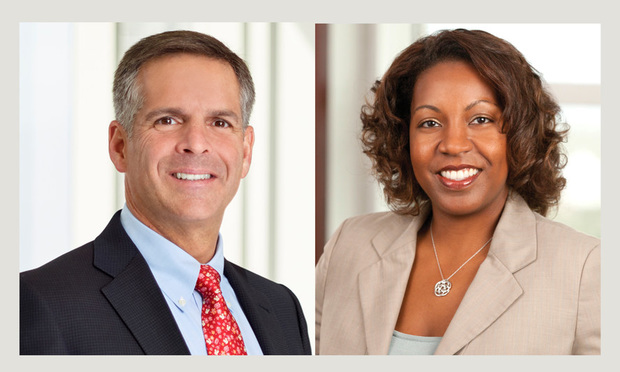 orge Diaz-Silveira(left) managing partner with Hogan Lovells and Lori Baggett(right) shareholder with Carlton Fields.