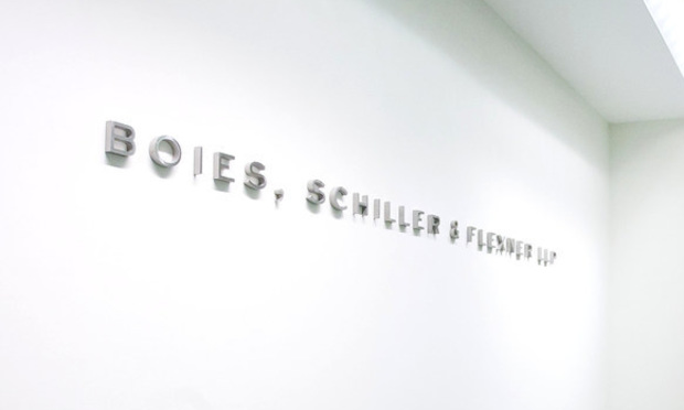 Boies Schiller sign