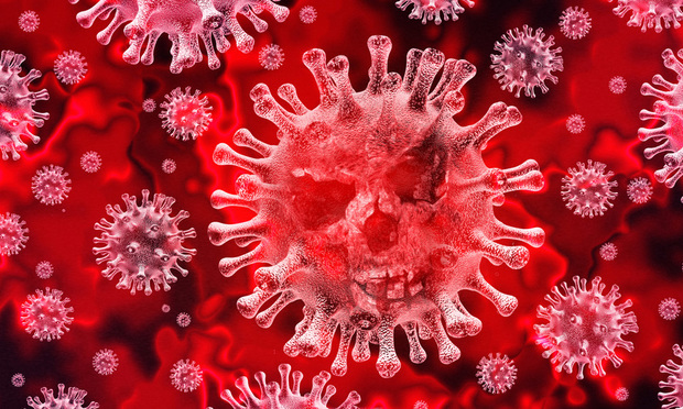 Coronavirus danger and public health risk disease and flu outbreak or coronaviruses influenza as dangerous viral strain case as a pandemic medical concept with dangerous cells