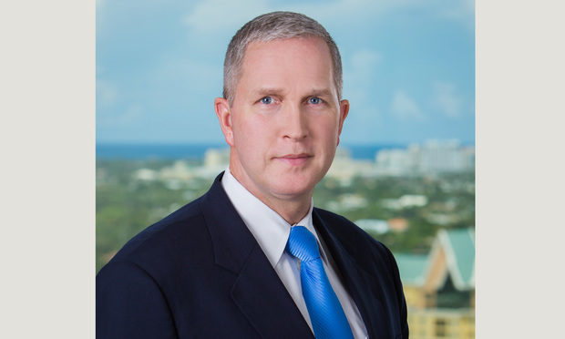 Edward J. O’Sheehan partner with Shutts & Bowen, in Fort Lauderdale. Couresy photo.