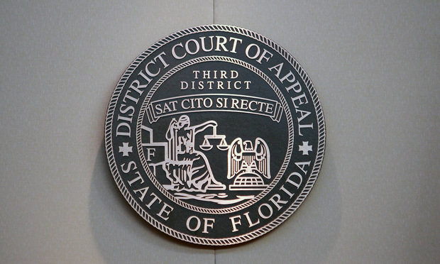 09/20/12-- Miami-- The 3rd District Court of Appeals seal.
