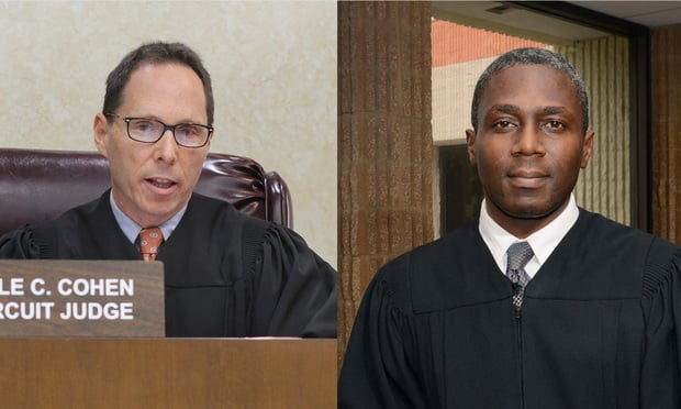 Judge Dale Cohen, left, and Judge Ian Richards, right. Courtesy photos.