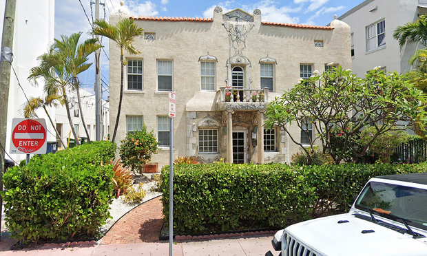 1623 Lenox Ave. in Miami Beach. Photo: Google