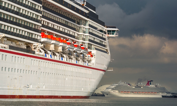 Miracle and Panorama cruise ships on April 13, 2020. Photographer: Tim Rue/Bloomberg