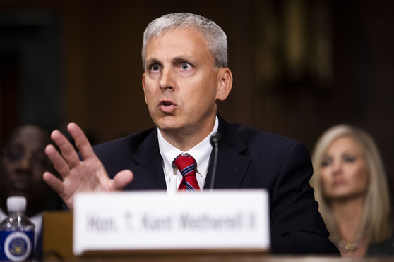 T. Kent Wetherell II testifies before the Senate Judiciary Committee during his confirmation hearing to be U.S. District Judge for the Northern District of Florida, on Wednesday, October 17, 2018.