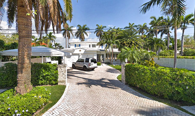 Five Bedroom Miami Beach Mansion Overlooking Biscayne Bay Trades for 5 6M