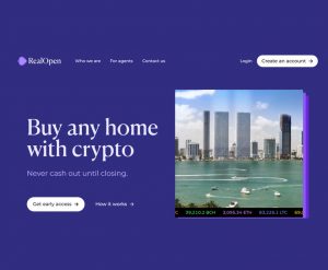 RealOpen's website. RealOpen offers the world’s only crypto credit scoring system which allows both the buyer and seller to ensure a smooth transaction.