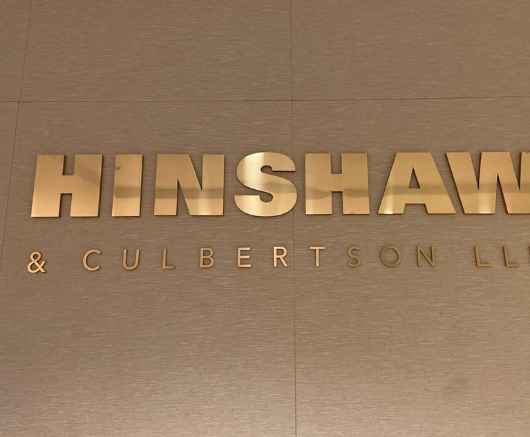 Hinshaw & Culbertson Looks to Expand in South Fla as Insurance Demand Swells