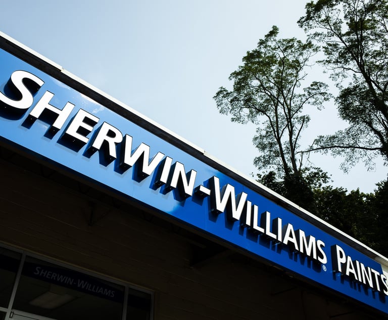 Sherwin-Williams paint store in Baltimore, MD. September 14, 2020. Photo: Diego M. Radzinschi/ALM