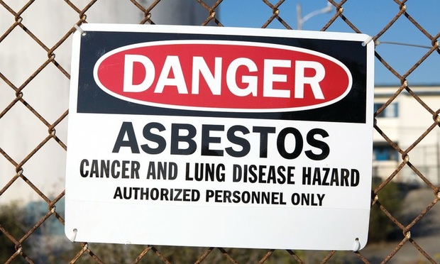 Danger Asbestos Warning Sign