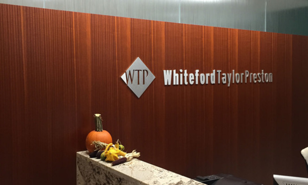 Whiteford Taylor Preston Hires Of Counsel