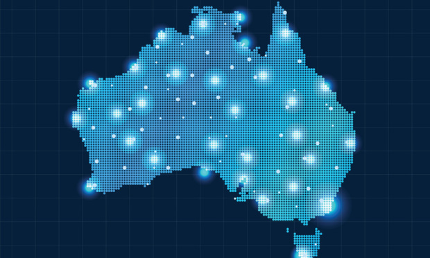 Pixel Australia Map