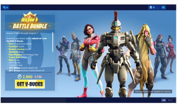 Fortnite Maker Faces Proposed Class Action Over Minors' In Game Purchases