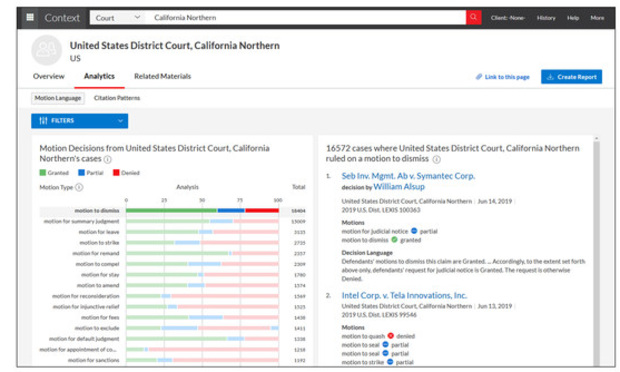 LexisNexis Launches Expanded Analytics Tool for Courts' Opinions Motion Outcomes