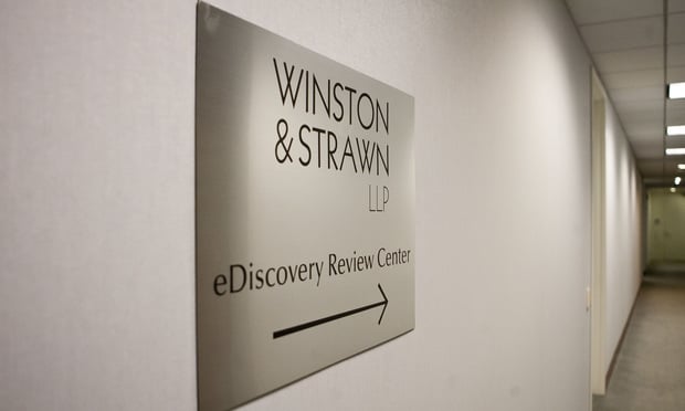 Winston & Strawn's eDiscovery Review Center at their Washington, D.C. office. February 1, 2016. Photo by Diego M. Radzinschi/THE NATIONAL LAW JOURNAL.