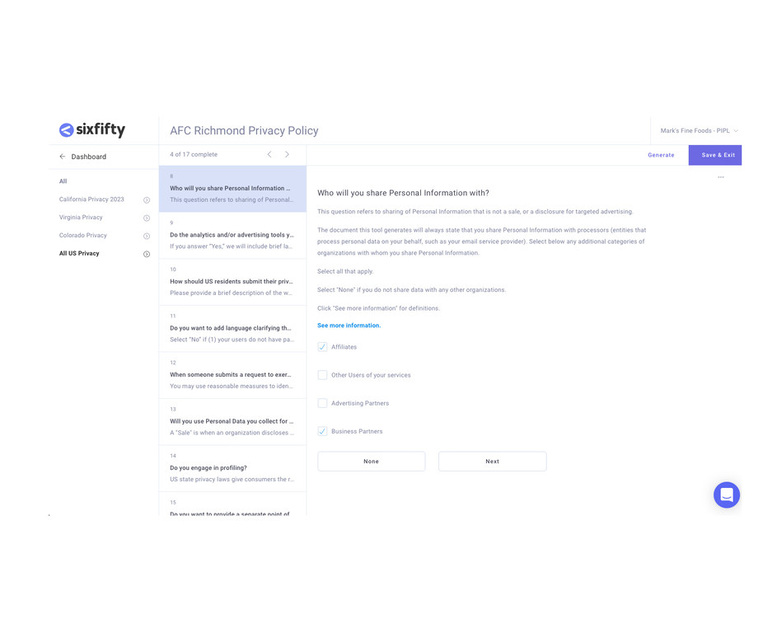 SixFifty Launches Automation Tool With Aim to Streamline Privacy Law Compliance