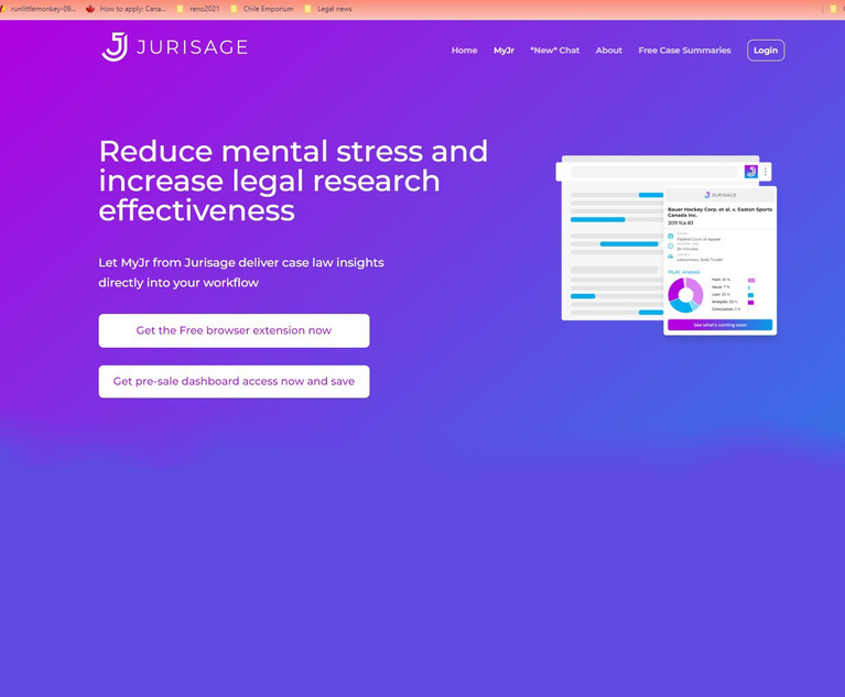 MyJr From Canadian Startup Jurisage Lets Researchers 'Chat' With Case Law