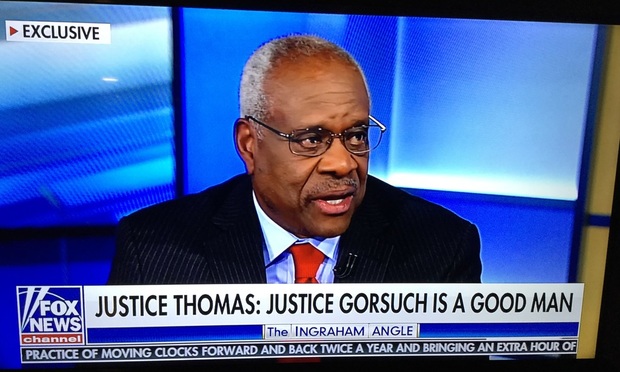 Justice Clarence Thomas gives a rare interview to his former law clerk Laura Ingraham on Fox News.