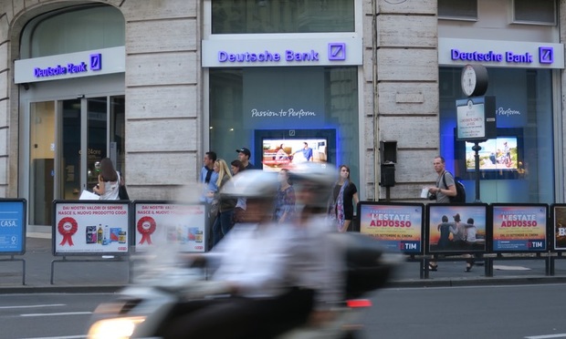Deutsche Bank branch in Italy. Credit: Mike Scarcella / ALM