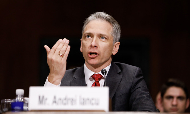 Andrei Iancu Confirmed as Patent Office Director
