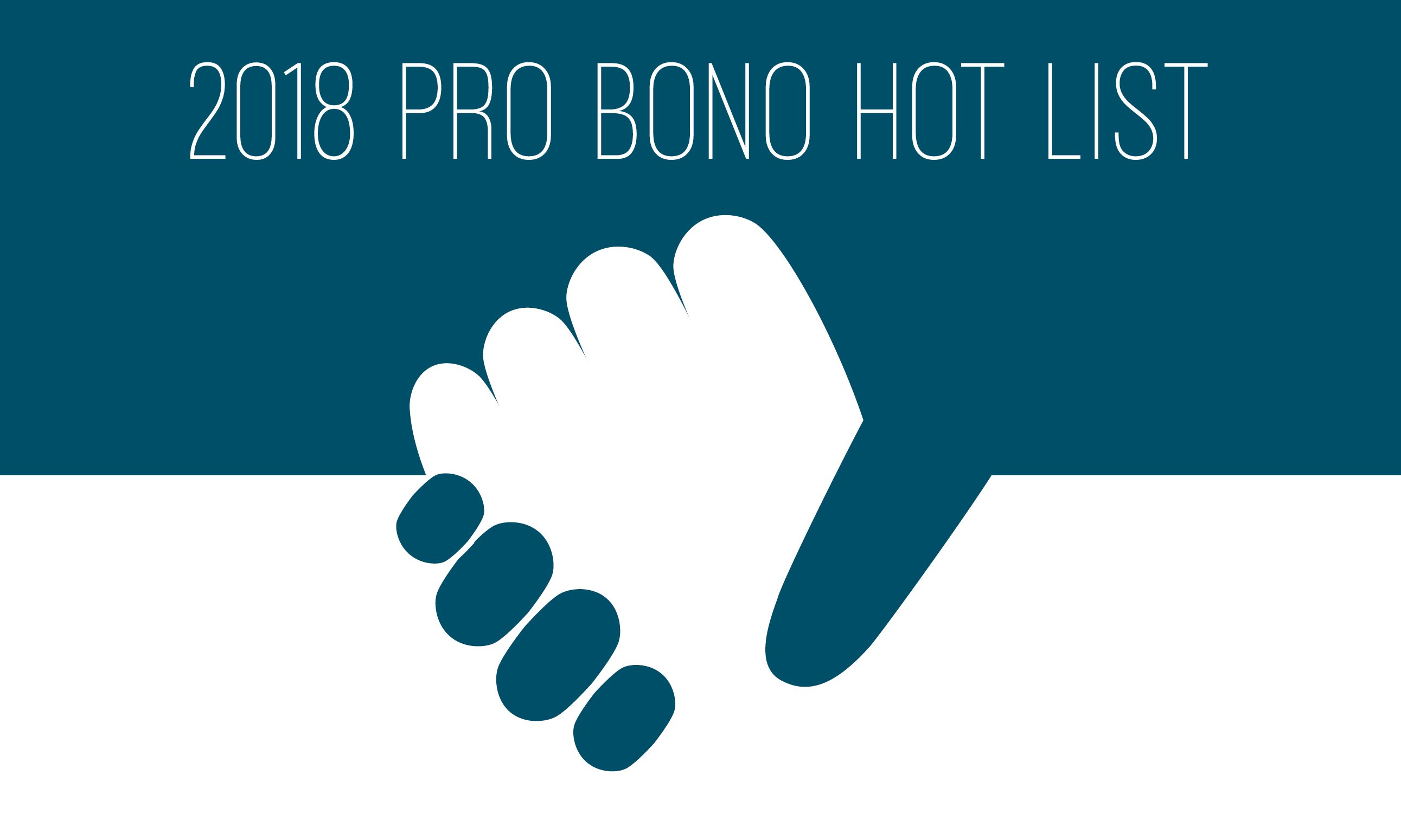 The 2018 Pro Bono Hot List