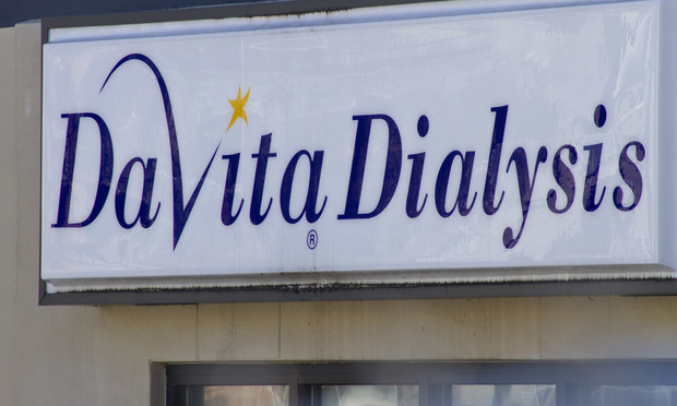DaVita Dialysis signage/photo by John Disney/Daily Report
