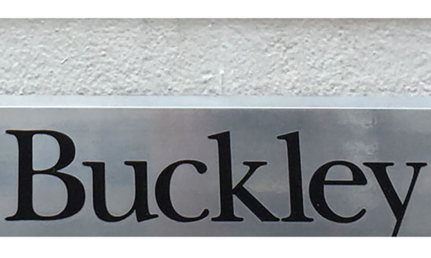 Buckley LLP sign.