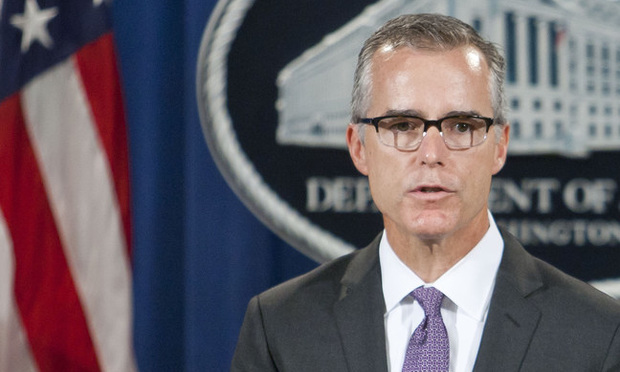 US Justice Dept Loses Bid to Toss Ex FBI Leader Andrew McCabe's Retaliation Lawsuit