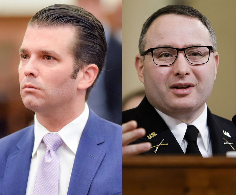 Donald Trump Jr Claims Free Speech Protects Him From Impeachment Witness' Conspiracy Lawsuit