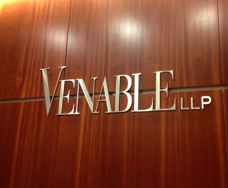 Venable Sees Another Consecutive Year of Growth With Revenue Up 12 to 812 Million