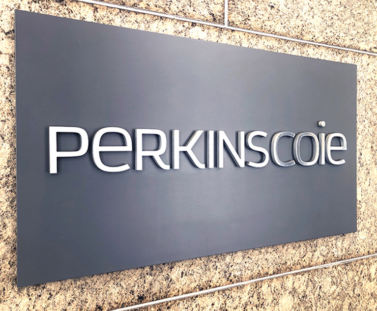 Perkins Coie Adds IP Lawyer From Arnold & Porter as IP Litigation Work Remains Busy