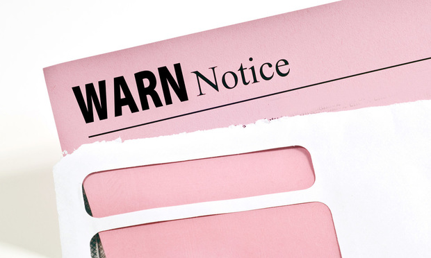 WARN notice pink slip envelope