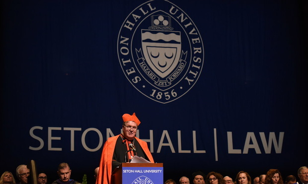 Cardinal Tobin Keynote Speaker at Seton Hall Law Graduation