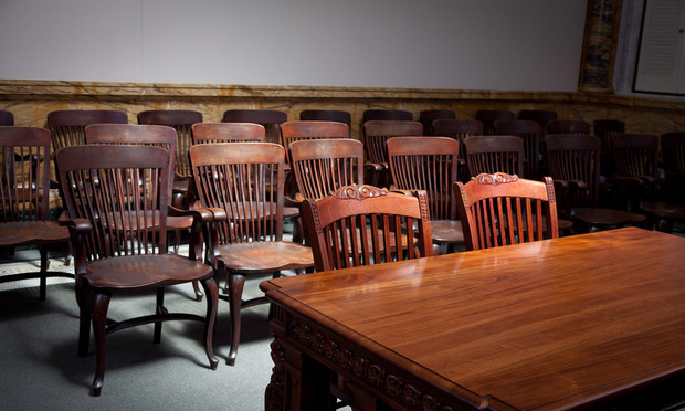 Courtroom chairs (Photo: Jason Doiy/ALM)