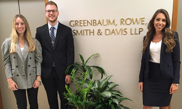 Greenbaum, Rowe, Welcomes 2019 Summer Associates