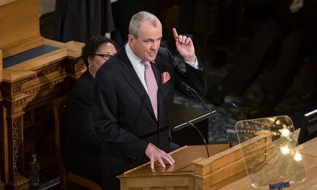 NJ Gov. Phil Murphy delivers the State of the State address, Jan 14, 2020. Photo by Carmen Natale/ALM.