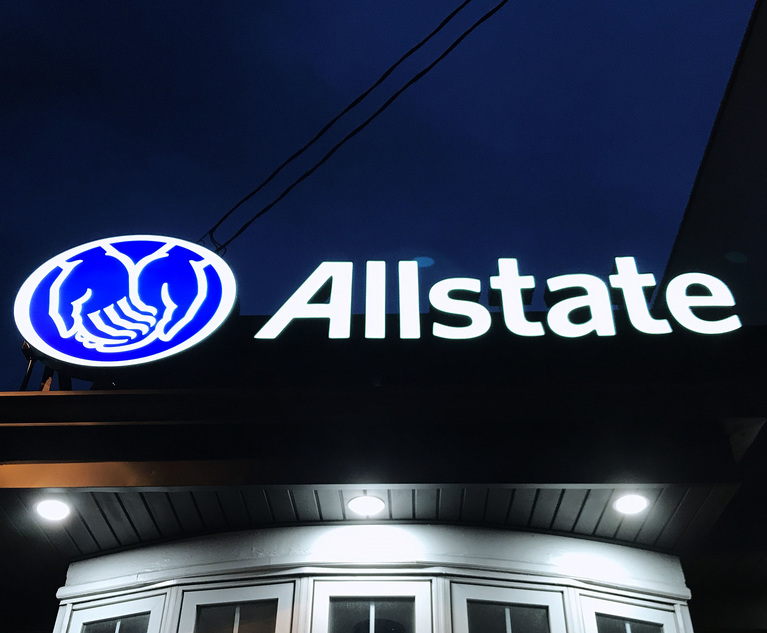 Allstate Unsuccessful in Claim for Return of $ in Legal Fees From  Disbarred Attorney | New Jersey Law Journal