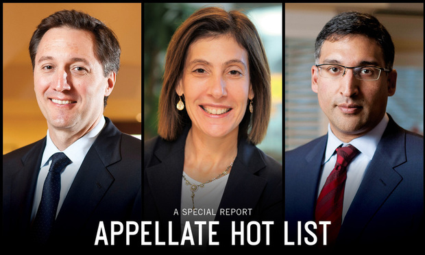 Meet the NLJ's 2017 Appellate Hot List