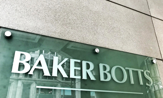 Baker Botts Again Posts Weaker Revenue Profits on Fewer Contingency Fees