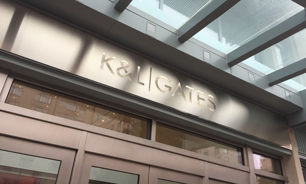 K&L Gates office sign