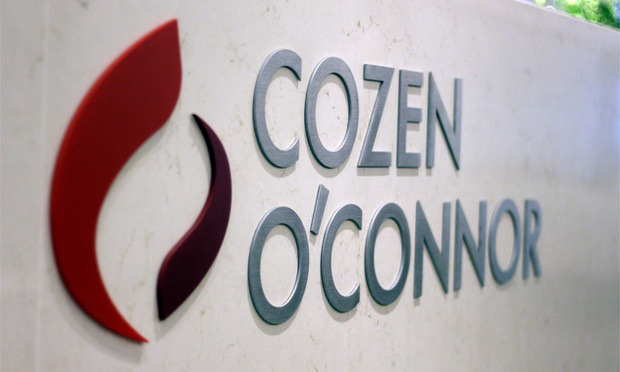 Cozen O'Connor Names New Global Insurance Co Chair