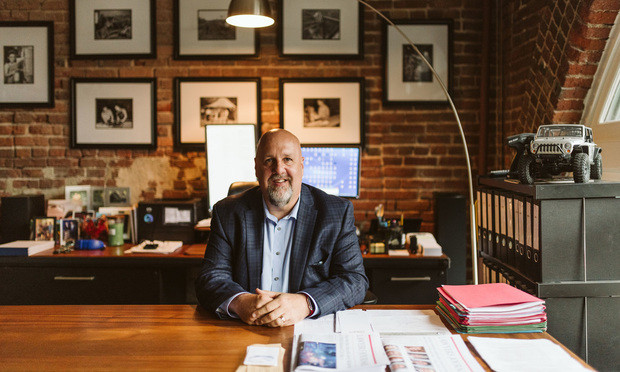 The Legal Intelligencer Attorney of the Year nominee, Gary F. Lynch, of Carlson Lynch, poses for a picture in his office in Pittsburgh. (Photo by Laura Mares)