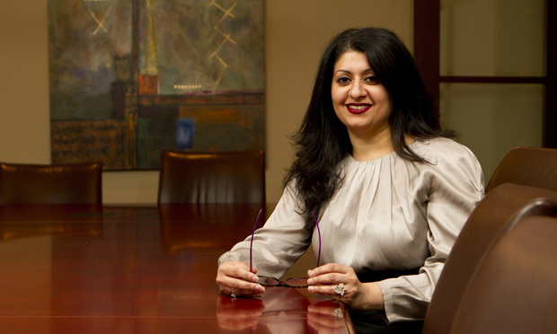 Saba Ashraf, partner at Pepper Hamilton in Philadelphia.