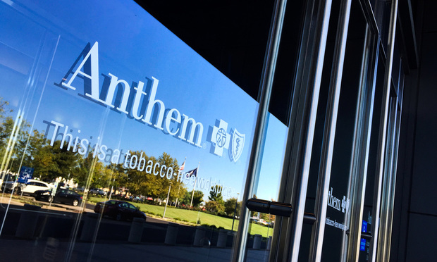 Anthem Insurance sign 