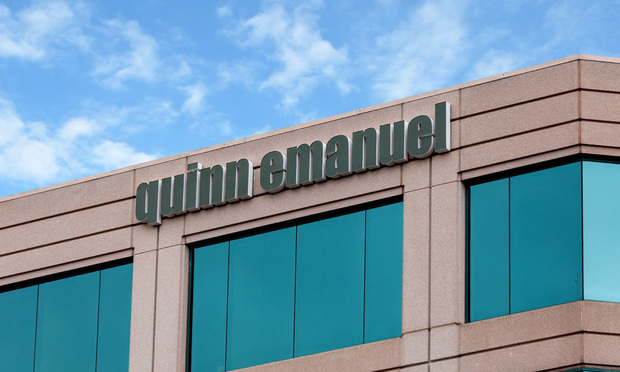 Quinn Emanuel sign, logo