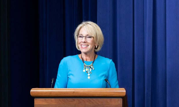 Secretary of Education Betsy DeVos.