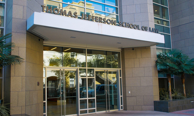 The former building of Thomas Jefferson School of Law, which the school sold in TKTKT to offload debt.