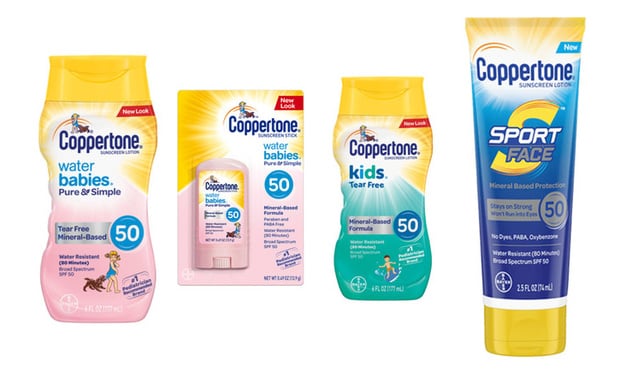 Coppertone mineral-based sunscreen
