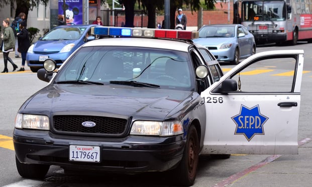 SFPD police car cruiser.