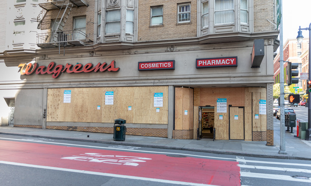Walgreens on Geary and Taylor in San Francisco on April, 3, 2020 (Photo: Jason Doiy/ALM)